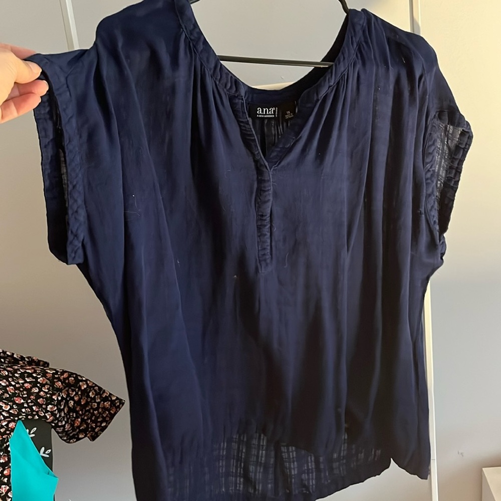 A.N.A. Navy blue short sleeve tunic